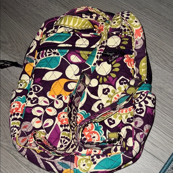 Vera Bradley Plum Crazy Backpack - Picture 3 of 4